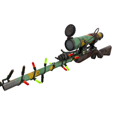 Unusual Festivized Killstreak Quack Canvassed Sniper Rifle (Battle Scarred)