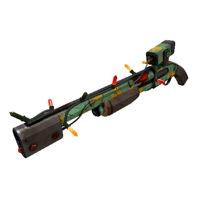 Strange Festivized Professional Killstreak Quack Canvassed Rescue Ranger (Battle Scarred)