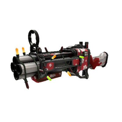 Unusual Festivized Specialized Killstreak Bloom Buffed Iron Bomber (Well-Worn)