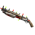 Unusual Festivized Specialized Killstreak Cardboard Boxed Shotgun (Battle Scarred)