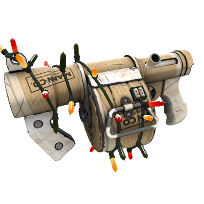 Strange Festivized Killstreak Cardboard Boxed Stickybomb Launcher (Minimal Wear)