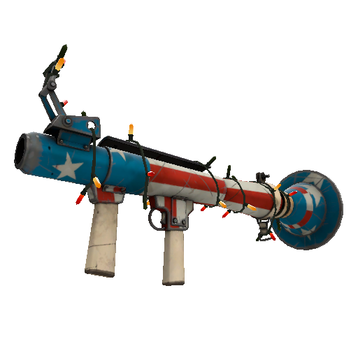 Festivized Freedom Wrapped Rocket Launcher (Well-Worn)
