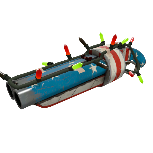 Festivized Specialized Killstreak Freedom Wrapped Scattergun (Well-Worn)