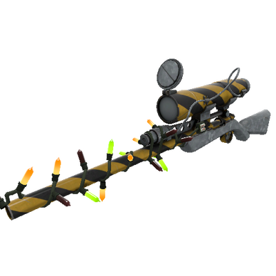 Strange Festivized Specialized Killstreak Hazard Warning Sniper Rifle (Minimal Wear)