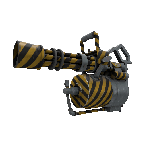 Hazard Warning Minigun (Minimal Wear)