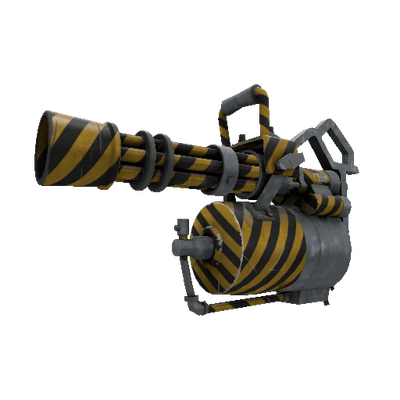 Hazard Warning Minigun (Minimal Wear)