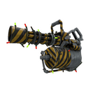 Unusual Festivized Professional Killstreak Hazard Warning Minigun (Minimal Wear)