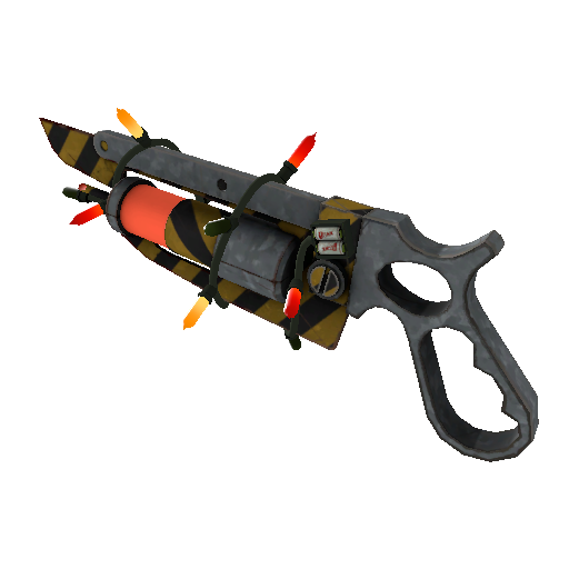 Strange Festivized Professional Killstreak Hazard Warning Übersaw (Minimal Wear)