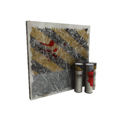 Hazard Warning War Paint (Battle Scarred)