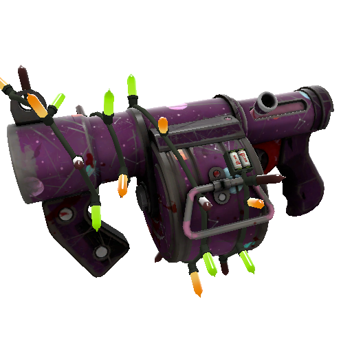 Strange Festivized Cosmic Calamity Stickybomb Launcher (Battle Scarred)