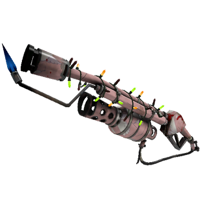 Strange Festivized Specialized Killstreak Dovetailed Flame Thrower (Well-Worn)