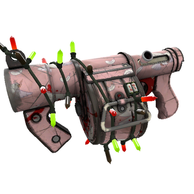 Strange Festivized Dovetailed Stickybomb Launcher (Battle Scarred)