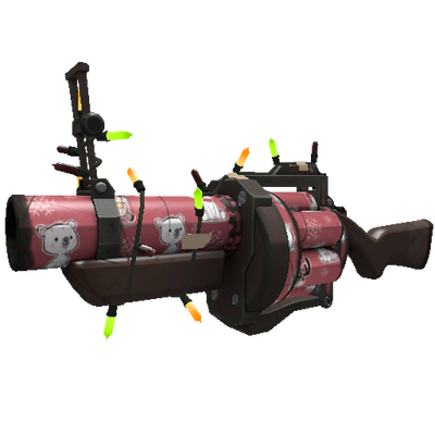 Unusual Festivized Specialized Killstreak Polar Surprise Grenade Launcher (Field-Tested)