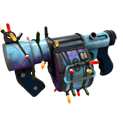 Strange Festivized Killstreak Frozen Aurora Stickybomb Launcher (Well-Worn)