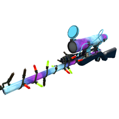 Strange Festivized Professional Killstreak Frozen Aurora Sniper Rifle (Minimal Wear)