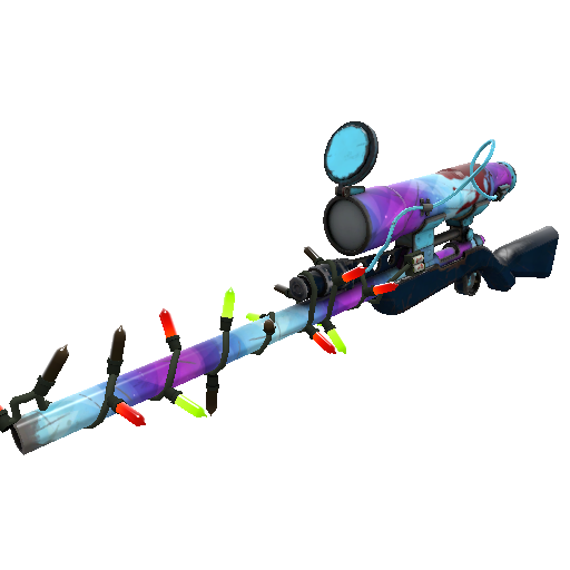 Festivized Frozen Aurora Sniper Rifle (Well-Worn)