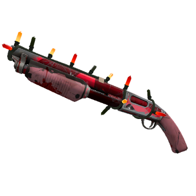 Strange Festivized Specialized Killstreak Snowflake Swirled Shotgun (Battle Scarred)
