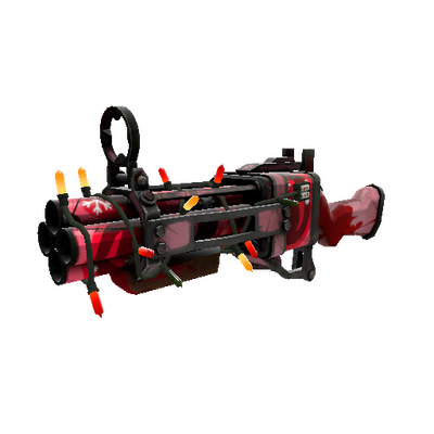 Unusual Festivized Snowflake Swirled Iron Bomber (Battle Scarred)