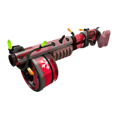 Strange Festivized Professional Killstreak Snowflake Swirled Panic Attack (Battle Scarred)