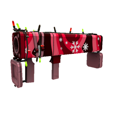 Unusual Festivized Professional Killstreak Snowflake Swirled Black Box (Minimal Wear)