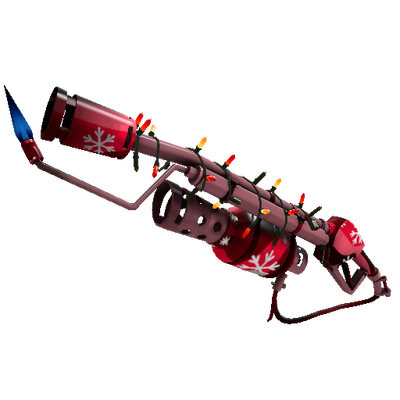 Unusual Festivized Specialized Killstreak Snowflake Swirled Flame Thrower (Factory New)