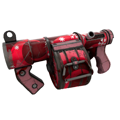 Snowflake Swirled Stickybomb Launcher (Battle Scarred)