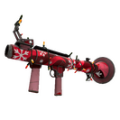 Unusual Festivized Snowflake Swirled Rocket Launcher (Battle Scarred)