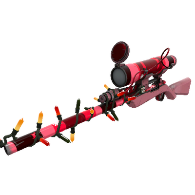 Strange Festivized Killstreak Snowflake Swirled Sniper Rifle (Field-Tested)