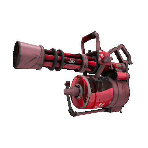 Snowflake Swirled Minigun (Battle Scarred)