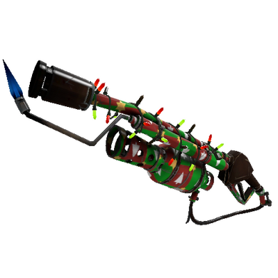 Strange Festivized Gifting Mann's Wrapping Paper Flame Thrower (Field-Tested)