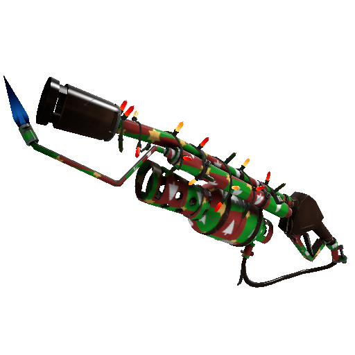 Strange Festivized Gifting Mann's Wrapping Paper Flame Thrower (Minimal Wear)