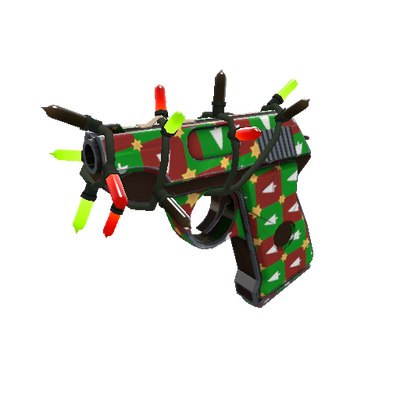Strange Festivized Gifting Mann's Wrapping Paper Pistol (Minimal Wear)