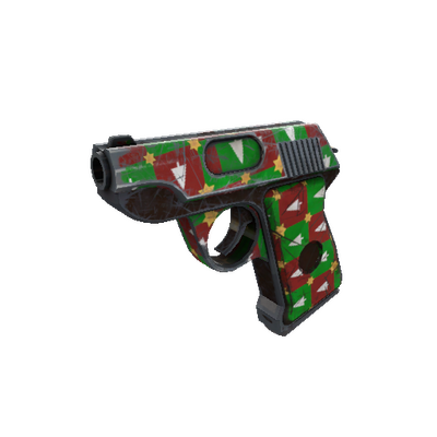 Strange Gifting Mann's Wrapping Paper Pistol (Well-Worn)