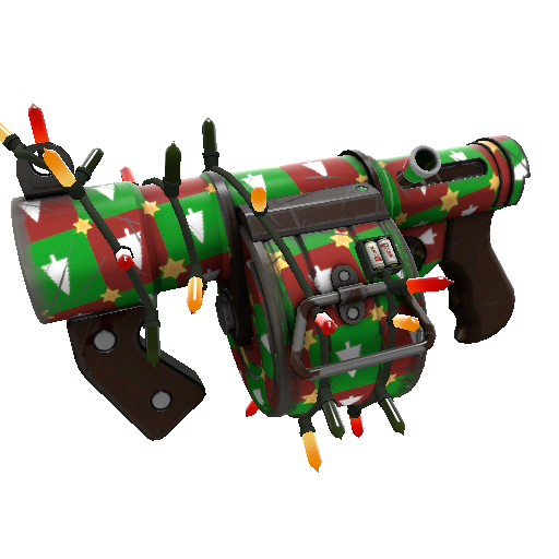 Strange Festivized Gifting Mann's Wrapping Paper Stickybomb Launcher (Field-Tested)