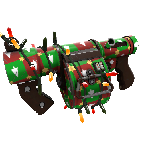 Strange Festivized Gifting Mann's Wrapping Paper Stickybomb Launcher (Minimal Wear)