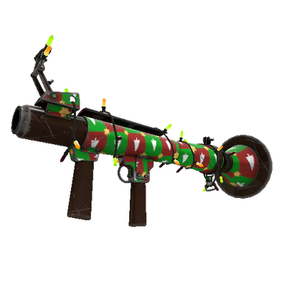 Strange Unusual Festivized Gifting Mann's Wrapping Paper Rocket Launcher (Field-Tested)