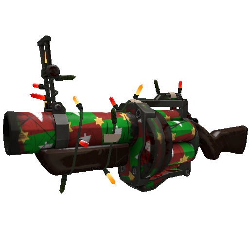 Strange Festivized Gifting Mann's Wrapping Paper Grenade Launcher (Battle Scarred)