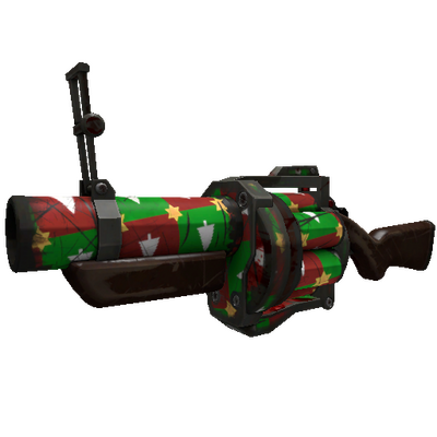 Strange Gifting Mann's Wrapping Paper Grenade Launcher (Battle Scarred)