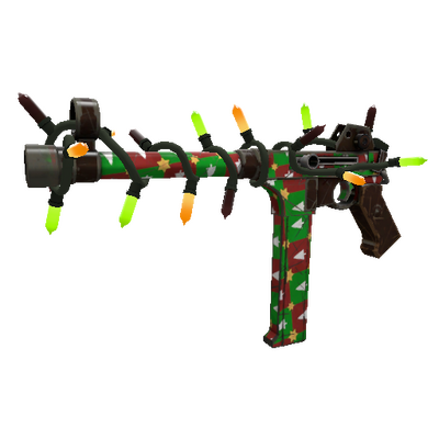 Strange Festivized Gifting Mann's Wrapping Paper SMG (Well-Worn)