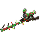 Unusual Festivized Gifting Mann's Wrapping Paper Sniper Rifle (Minimal Wear)
