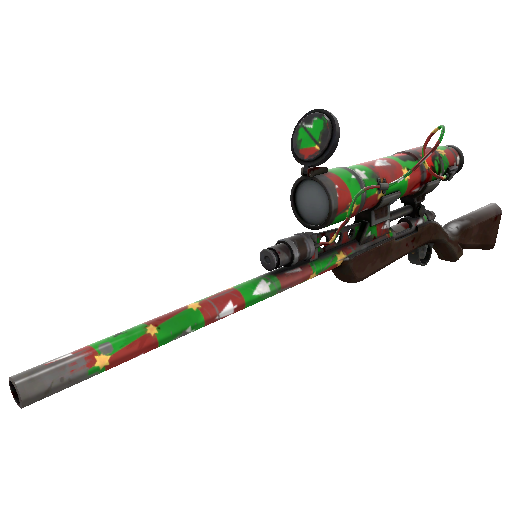 Unusual Specialized Killstreak Gifting Mann's Wrapping Paper Sniper Rifle (Battle Scarred)
