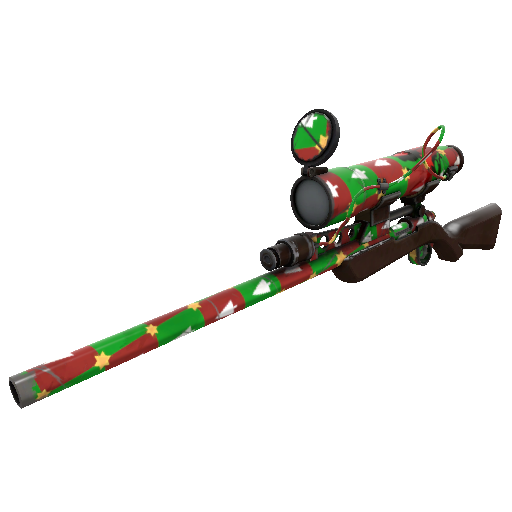 Gifting Mann's Wrapping Paper Sniper Rifle (Well-Worn)
