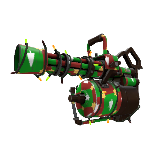 Strange Festivized Specialized Killstreak Gifting Mann's Wrapping Paper Minigun (Minimal Wear)