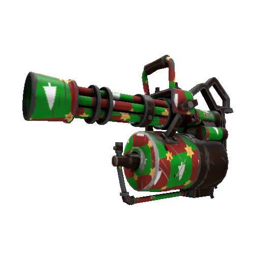 Gifting Mann's Wrapping Paper Minigun (Well-Worn)