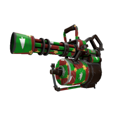 Strange Killstreak Gifting Mann's Wrapping Paper Minigun (Well-Worn)