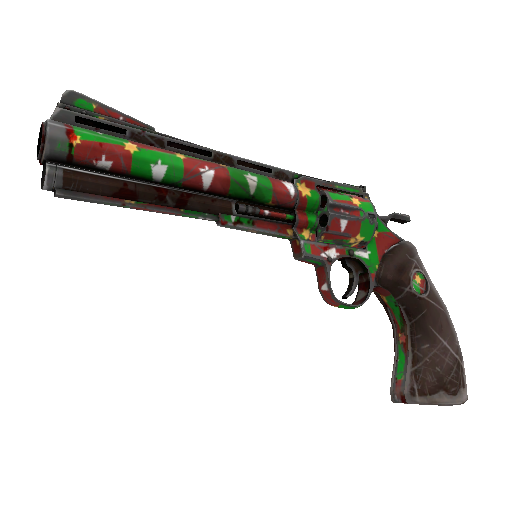Gifting Mann's Wrapping Paper Revolver (Battle Scarred) TF2 Skins