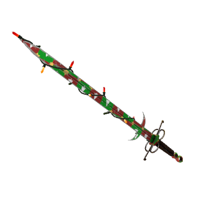 Strange Festivized Gifting Mann's Wrapping Paper Claidheamh Mòr (Field-Tested)