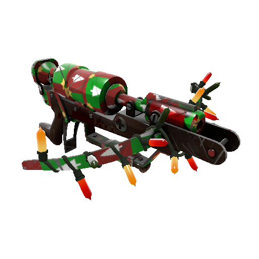 Strange Festivized Specialized Killstreak Gifting Mann's Wrapping Paper Crusader's Crossbow (Battle Scarred)