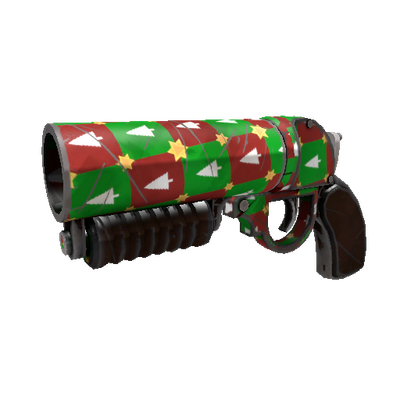 Strange Gifting Mann's Wrapping Paper Scorch Shot (Well-Worn)