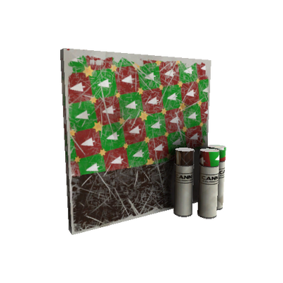 Strange Gifting Mann's Wrapping Paper War Paint (Well-Worn)